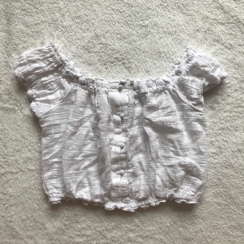 button up crop top